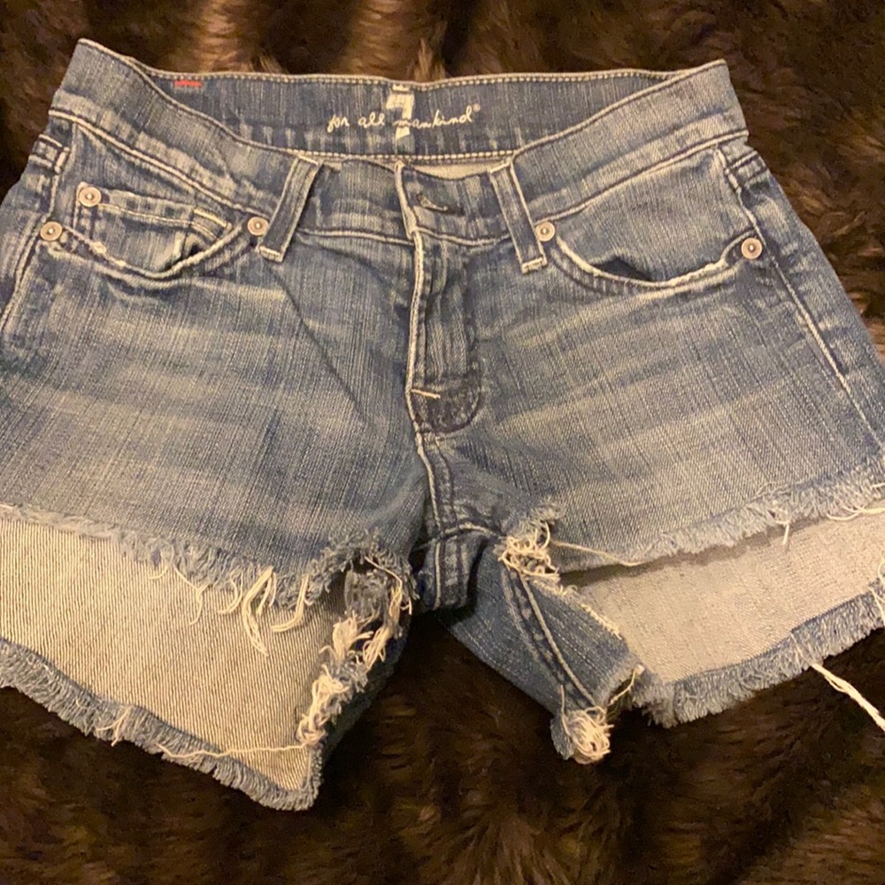 Denim shorts, 7 for all man kind